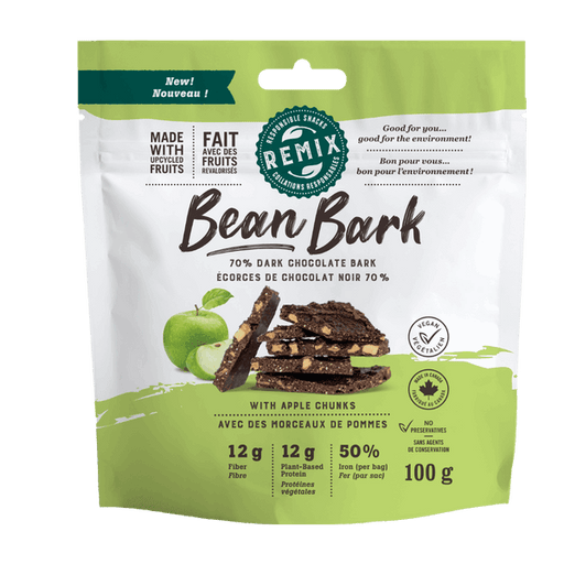 ReMix Bean Bark 70% Dark Chocolate and Apple (1x8units)