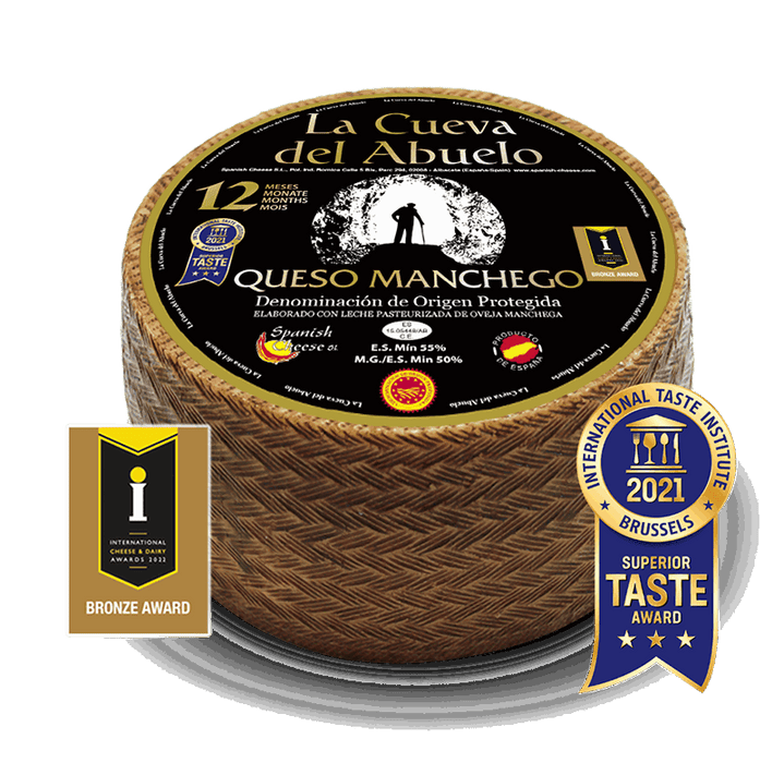 Manchego 12-month aged Cheese (2x3.12kg)