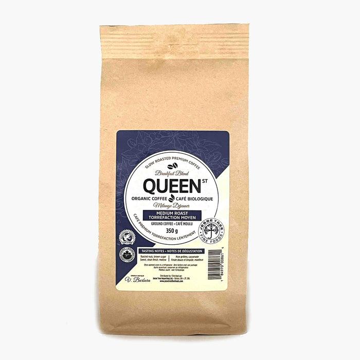 Organic Queen St Medium Roast Ground Coffee ( 350 G X 10 )