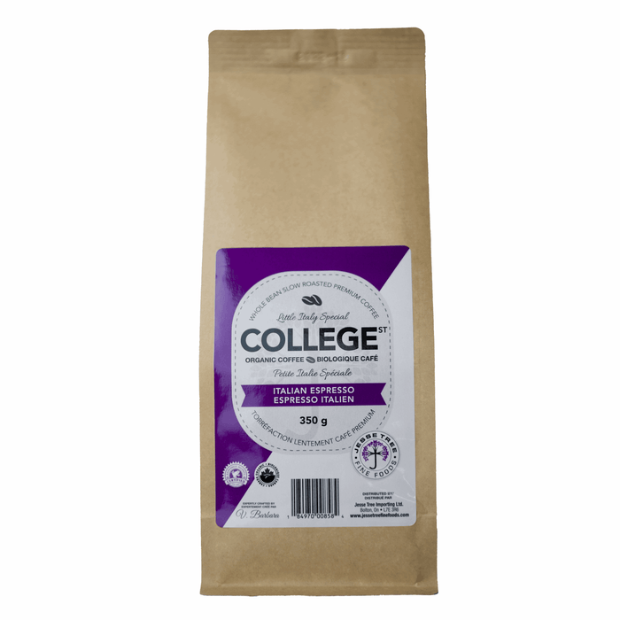 Organic College St Whole Bean Espresso Coffee (10x350g)