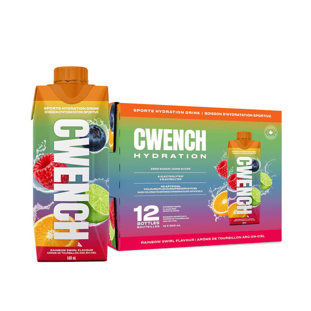 Cwench RTD Sports Hydration Rainbow Swirl ( 500 mL X 12 )