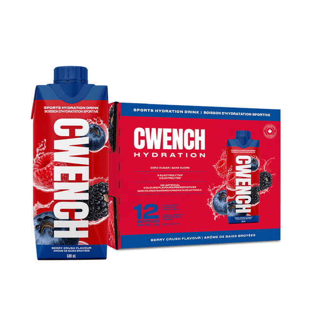 Cwench RTD Sports Hydration Berry Crush ( 500 mL X 12 )