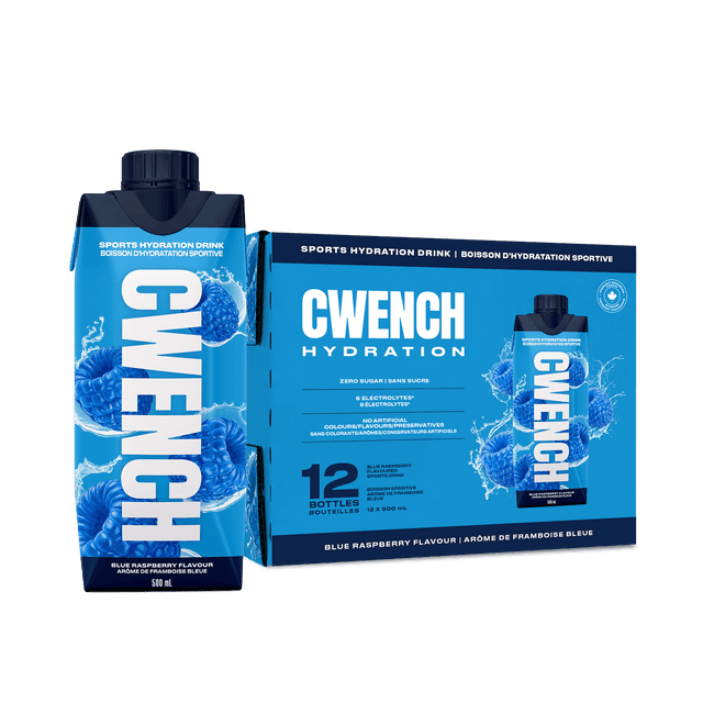 Cwench RTD Sports Hydration Blue Raspberry ( 500 mL X 12 )