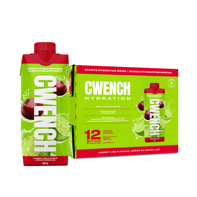 Cwench RTD Sports Hydration Cherry Lime ( 500 mL X 12 )