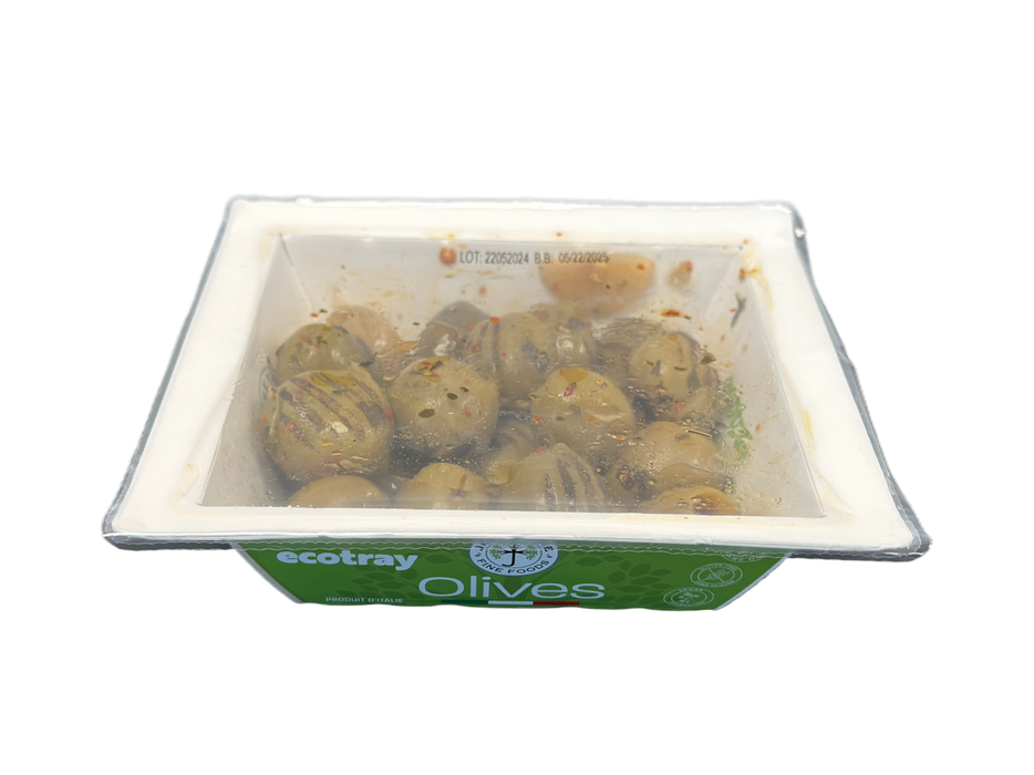 Pitted Grilled Ecotray Olives (12 x 140 g)
