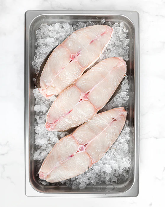 Frozen Halibut Steaks 4-6 Oz ( 10 Lb Box )