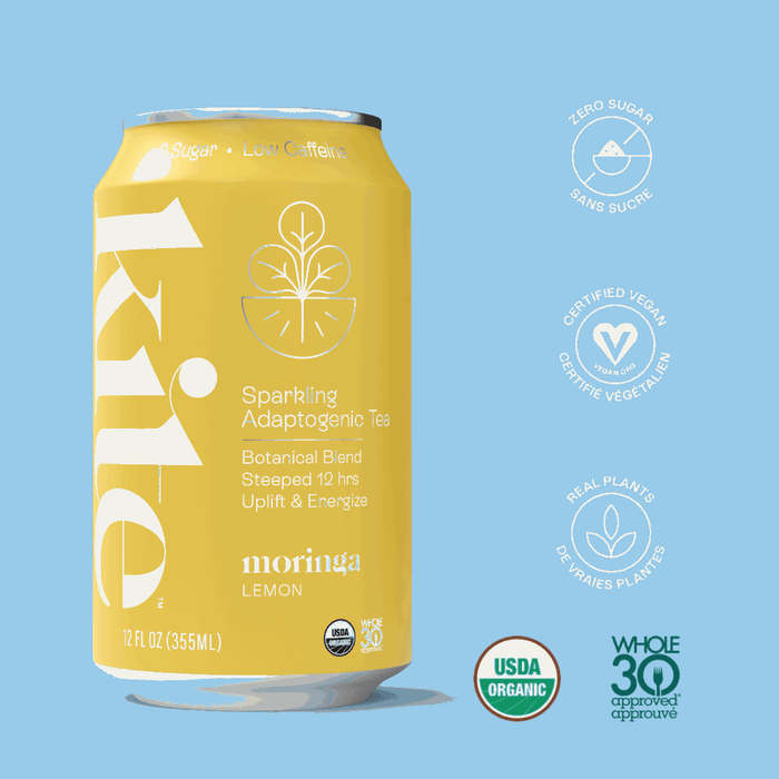 Moringa Lemon Sparkling Adaptogenic Tea (12x355mL)