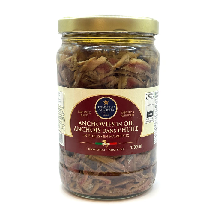 Anchovies in oil (1.7kgx6)