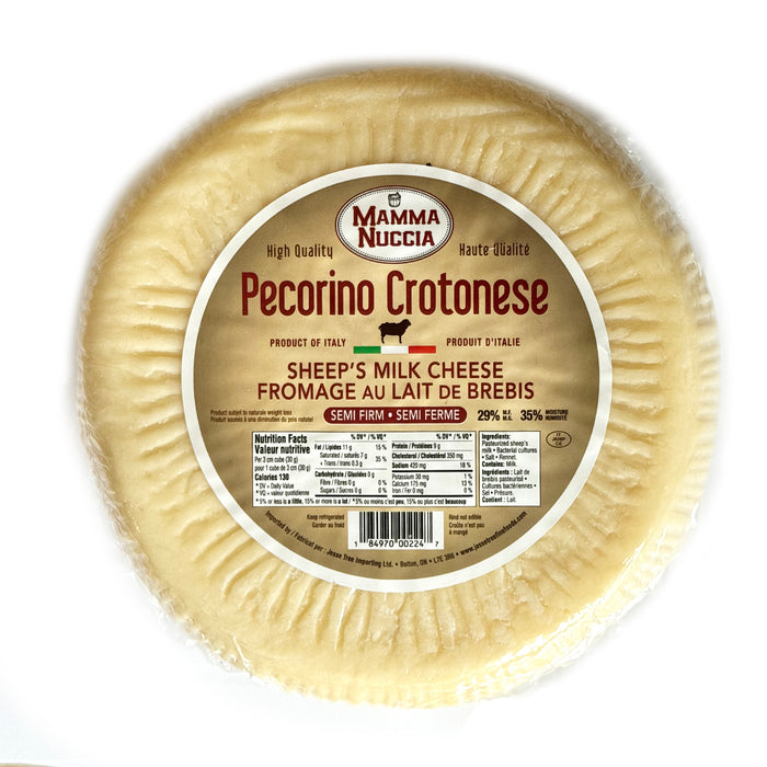 Pecorino Crotonese Semi-Duro Cheese (6 x 1.5 kg)