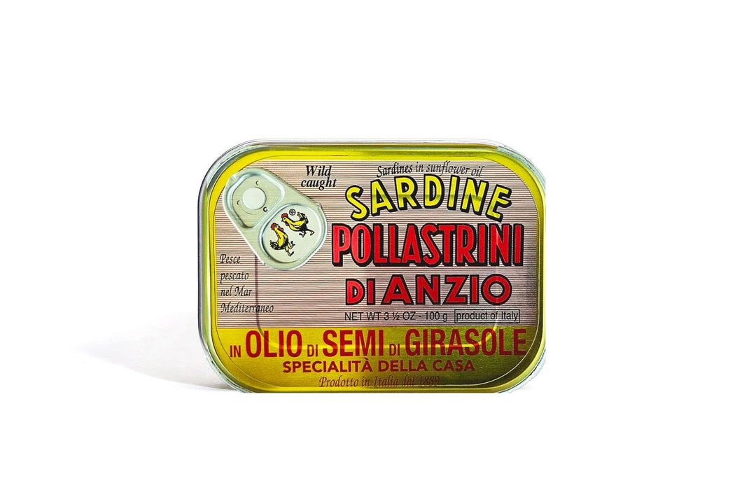 Pollastrini Sardines in Sunflower Oil ( 100 G X 24 )