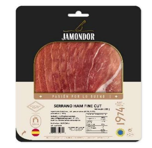 Jamandor Serrano Ham Fine Cut Slices ( 100 G X 12 )