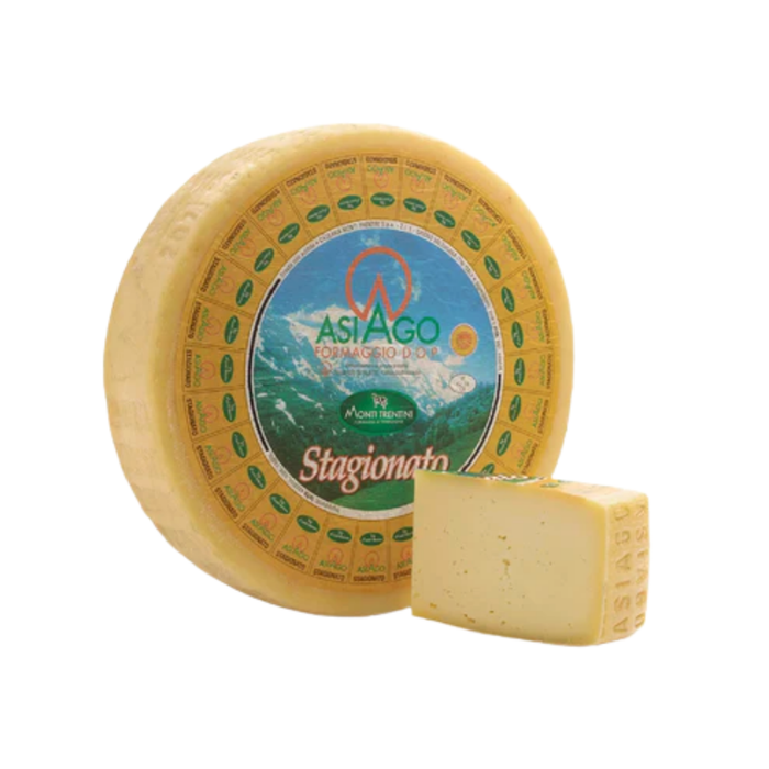 Monti Trentini Asiago Stagionato Aged DOP Cheese (1 × 10 kg)