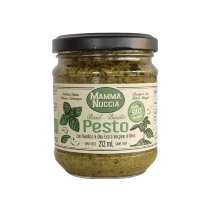 Mamma Nuccia Organic Pesto Basil (6 x 212 mL)