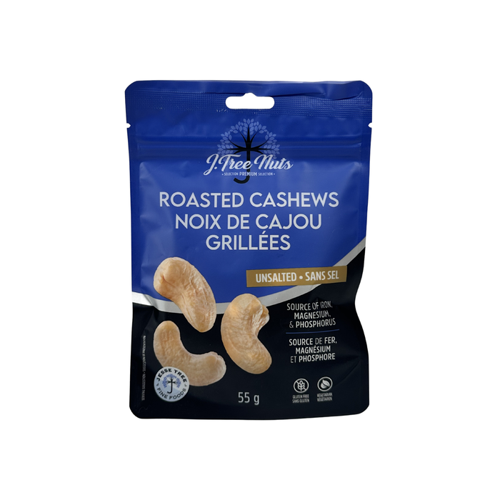 Jesse Tree Dry Roasted Unsalted Cashews (15 x 55 g)