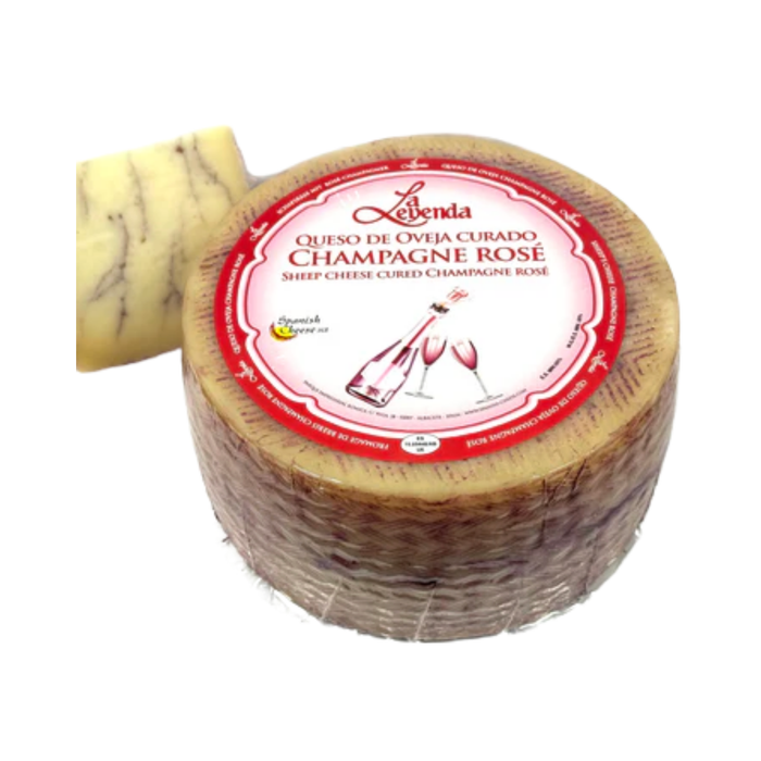 La Leyenda Rosé Champagne Manchego-Style Cheese (2 x 3 kg)