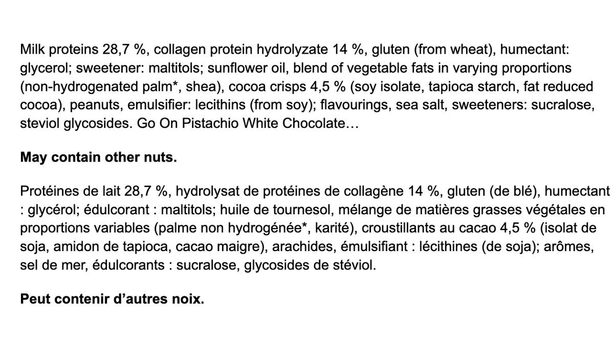 Go On 50% Cookies & Cream Premium Protein Bar with Collagen (24 x 40 g)
