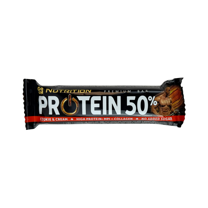 Go On 50% Cookies & Cream Premium Protein Bar with Collagen (24 x 40 g)