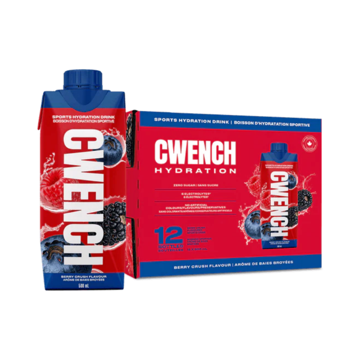Cwench Hydration Sports Drink Berry Crush (12 x 500 mL)