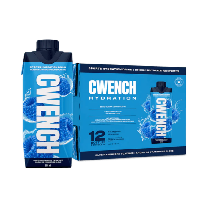 Cwench Hydration Sports Drink Blue Raspberry (12 x 500 mL)
