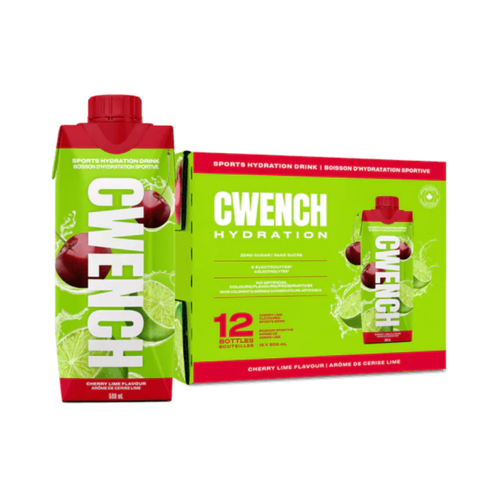 Cwench Hydration Sports Drink Cherry Lime (12 x 500 mL)