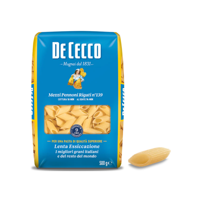 De Cecco Mezzi Pennoni Rigati n° 139 (24 x 500 g)