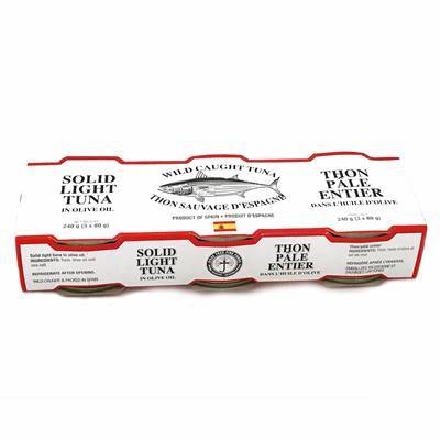 Wild Caught Solid Light Tuna in Extra Virgin Olive Oil (30x3*70g)