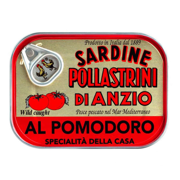Pollastrini Sardines in Tomato Sauce (12x100g)