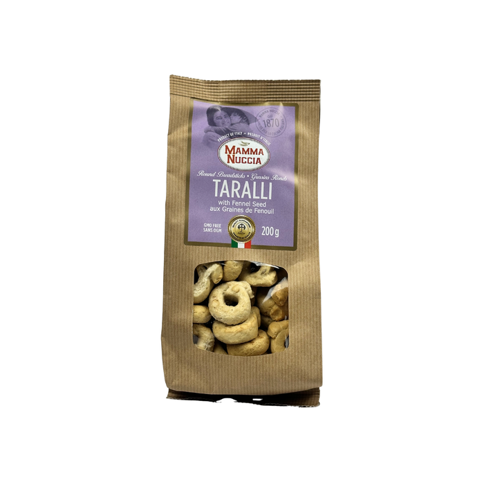 Mamma Nuccia Taralli with Fennel Seed (12 x 200 g)