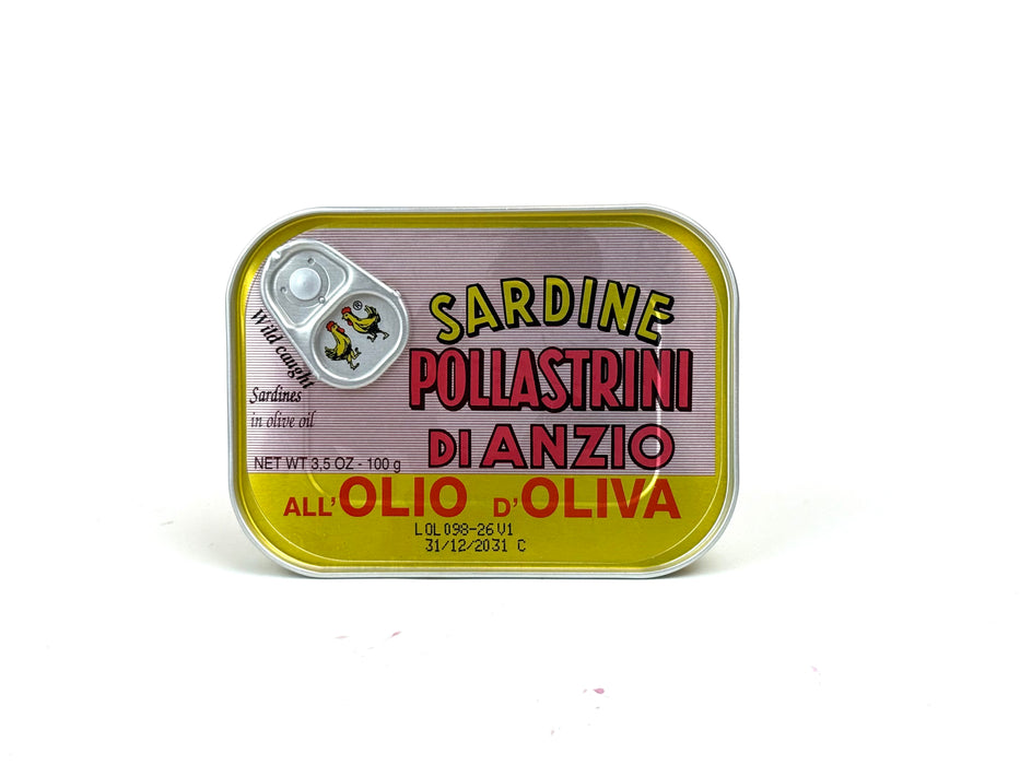 Pollasstrini Sardines In Olive Oil ( 100 G X 12 )