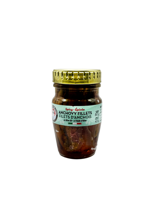 Spicy Anchovy Fillets in Olive Oil (12x80g)