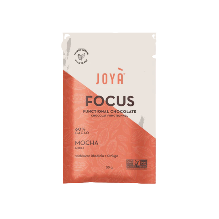 Joyà Focus 60% Cacao Mocha  Functional Chocolate (1 x 12)