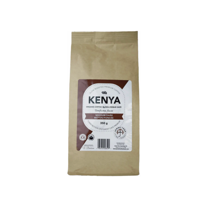 Jesse Tree Kenya Organic Medium/Dark Whole Bean Coffee (10 x 350 g)