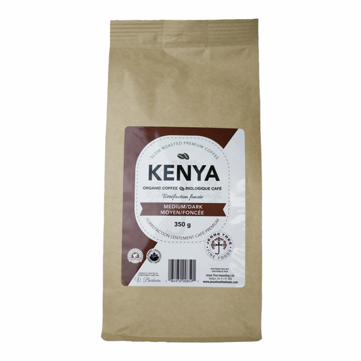 Organic Kenya Single Origin Medium/Dark Whole Bean Coffee (10x350g)