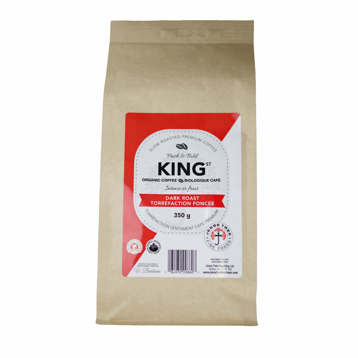 Organic King St Dark Urban Roast Whole Bean Coffee (10x350g)