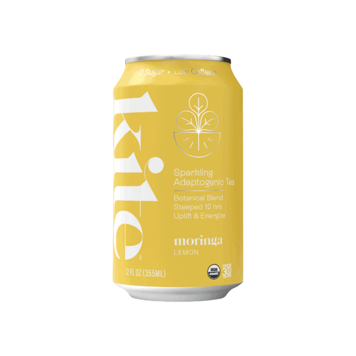Kite Moringa Lemon Sparkling Adaptogenic Tea (12 x 355 mL)