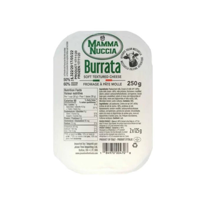 Mamma Nuccia Italian Burrata (8 x2 balls*125g)