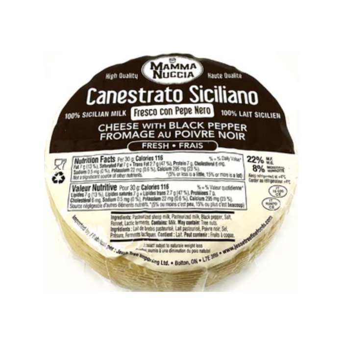 Mamma Nuccia Sicilian Cheese with Black Pepper (12 x 500 g)