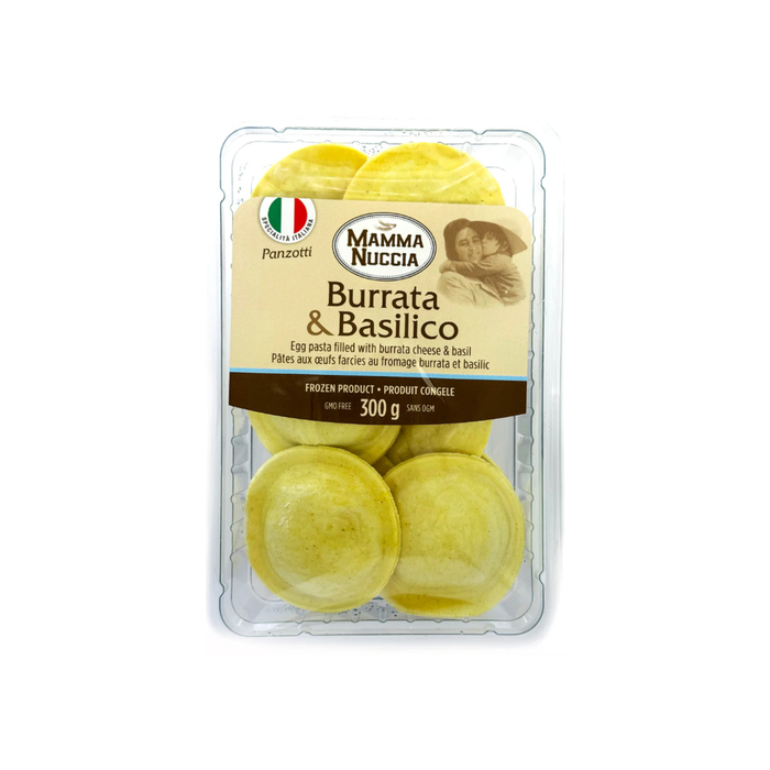 Mamma Nuccia Frozen Egg Pasta - Panzotti Filled with Burrata & Basil (12 x 300 g)