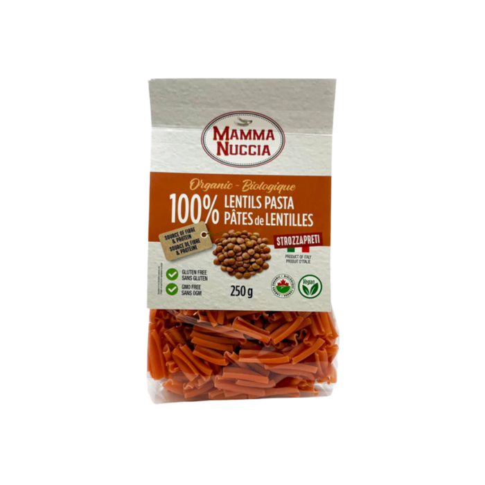 Mamma Nuccia Organic Red Lentils Gluten-Free Pasta (10 x 250 g)