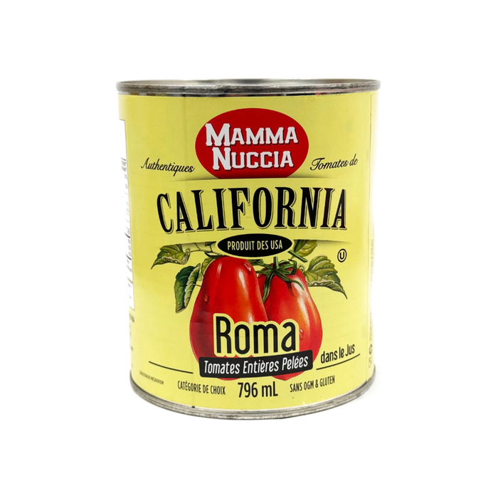 Mamma Nuccia Whole Peeled Roma Tomatoes (12 x 796 mL)