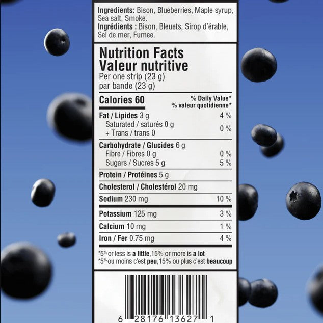 Mitsoh Original Maple Blueberry Pemmican (18 strips x 23 g)