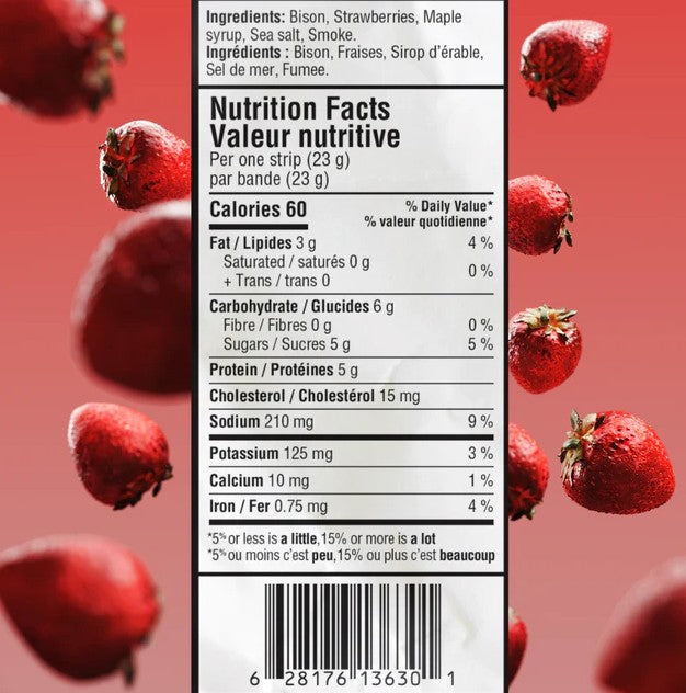 Mitsoh Maple Strawberry Pemmican (18 strips x 23 g)