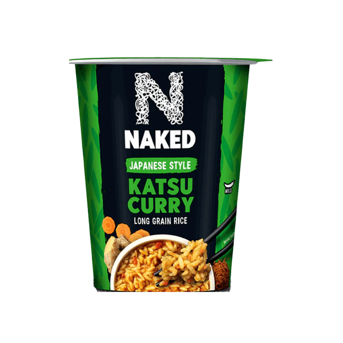 Naked Japanese Style Katsu Curry Long Grain Rice (6 x 104 g)
