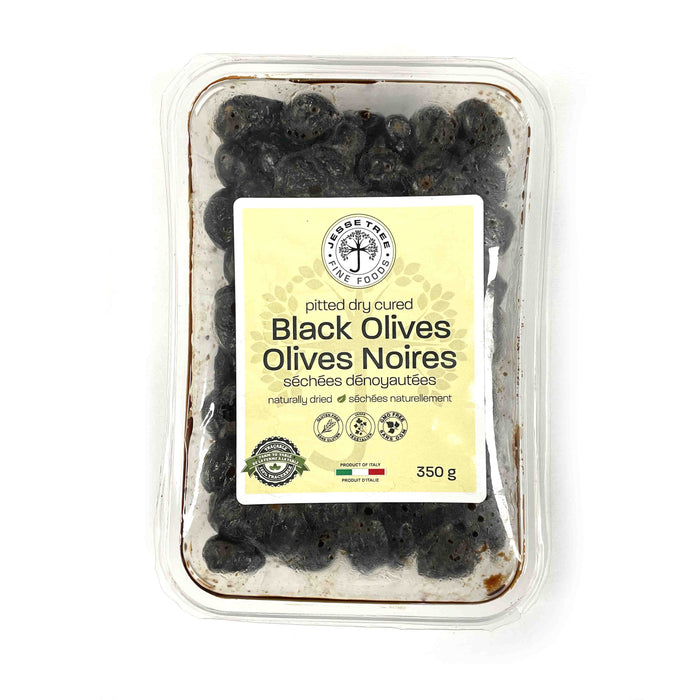Pitted Dry Cured Black Olives (16x350g)