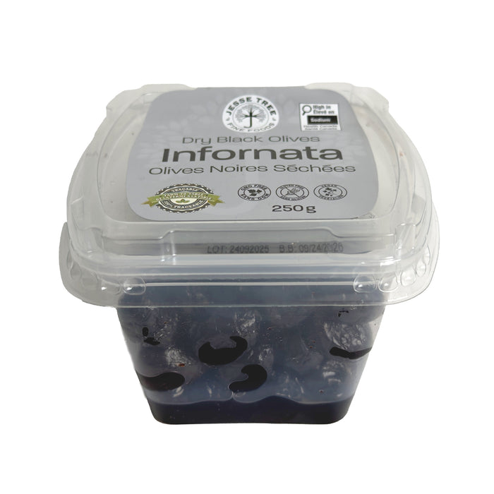 Jesse Tree Dry Black Infornata Olives (6 x 220 g)