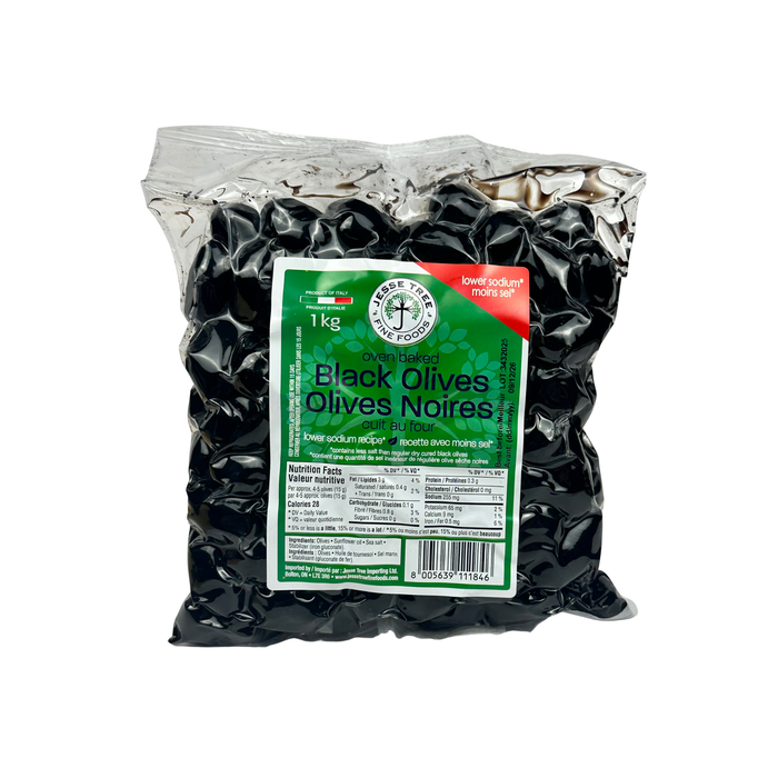 Oven Baked Black Olives (Vacuum Pack) (10 x 1 kg)