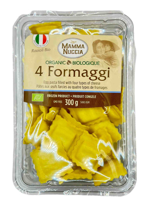 Ravioli 4 Formaggi Cheeses Organic Frozen Egg Pasta (12x300g)