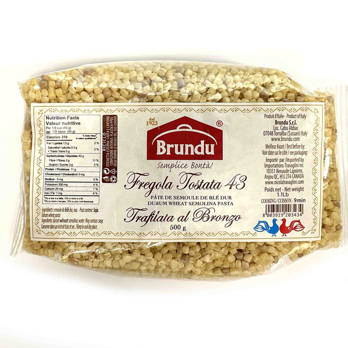 Fregola Tostata 43 Durum Wheat Semolina Pasta (24x500g)