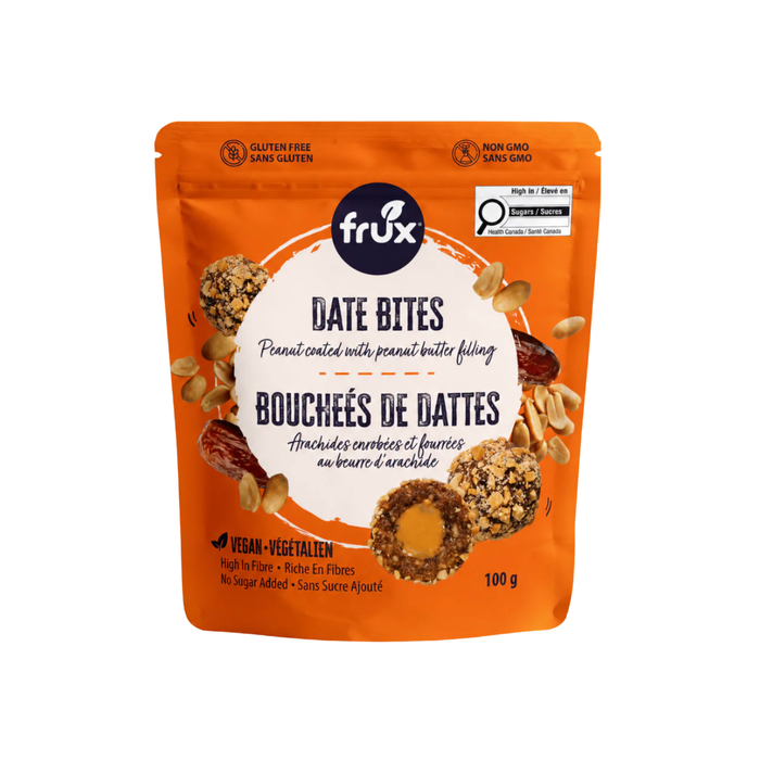 Frux Peanut Date Bites with Peanut Butter Filling (8 x 100 g)