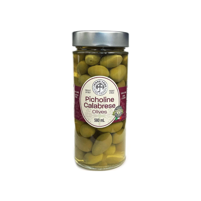 Jesse Tree Picholine Calabrese Olives (6 x 580 mL)